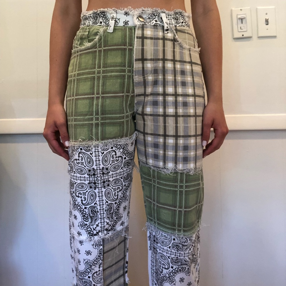 Colorful Natalie Boutique Patch Jeans